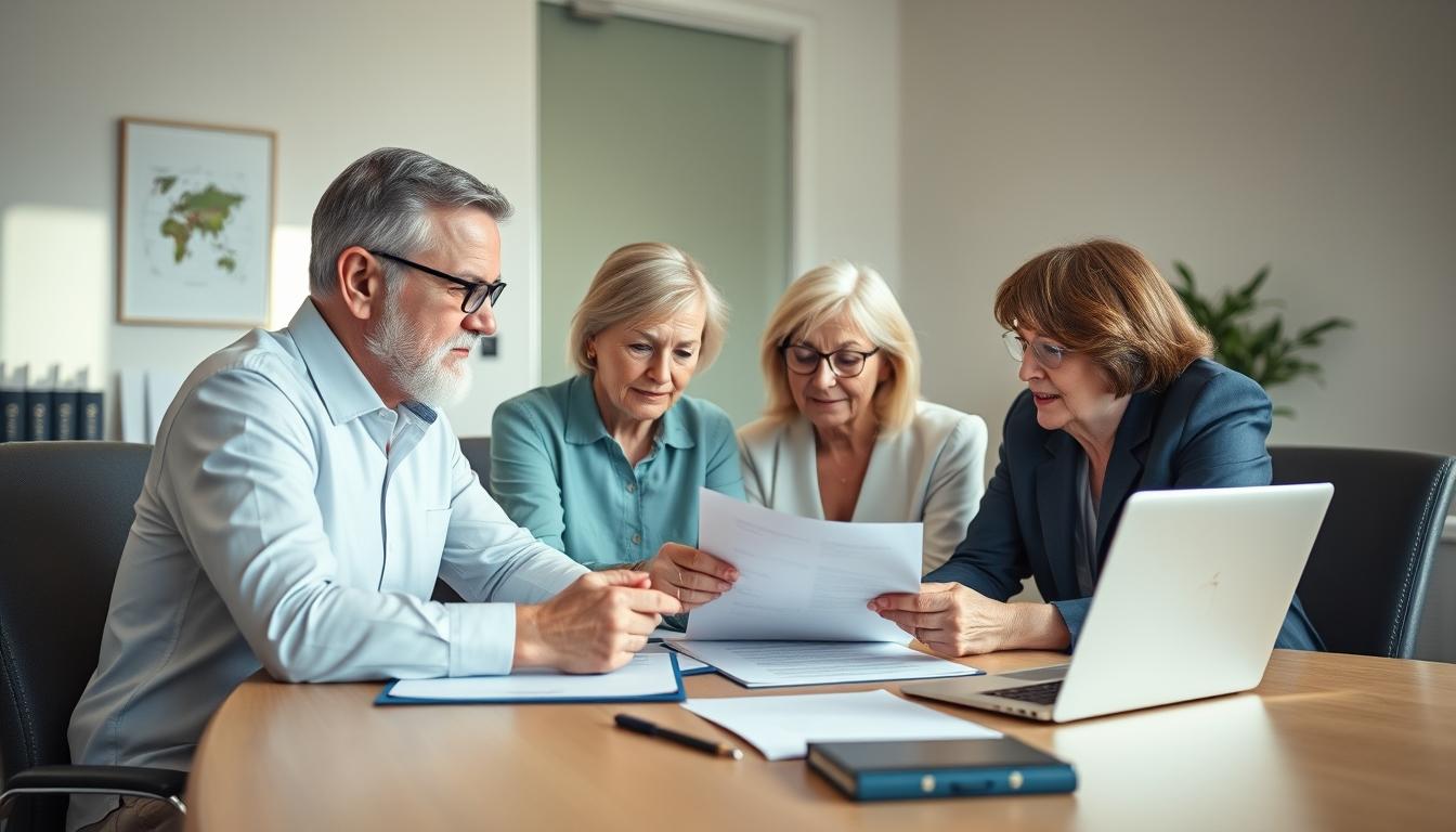 Business agreement signing